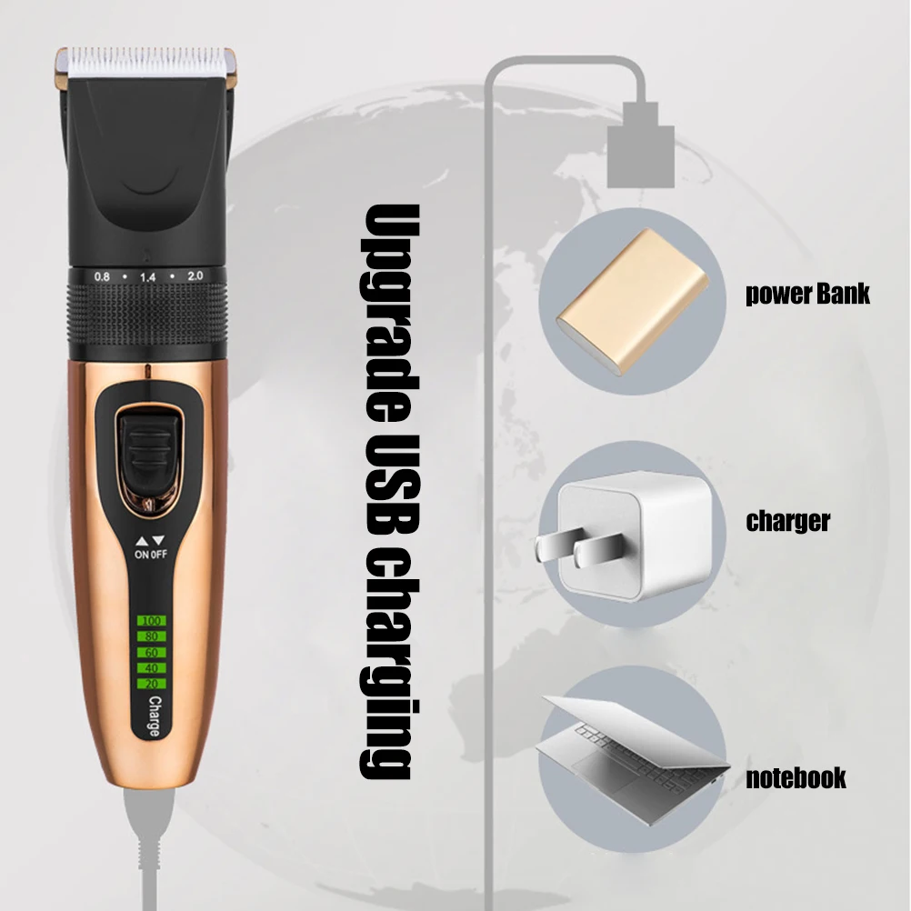 

Professional Hair Electric Cutter USB Charging Barber Hair Clipper Set Men Beard Trimmer for Adult Child For Pets Hair Cut