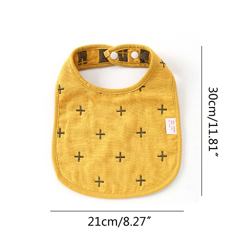 

5pcs/set Newborn Baby Cartoon Pattern Cotton Bibs Boys Girls Moisture Absorption Saliva Towel Infants Feeding Burp Cloth