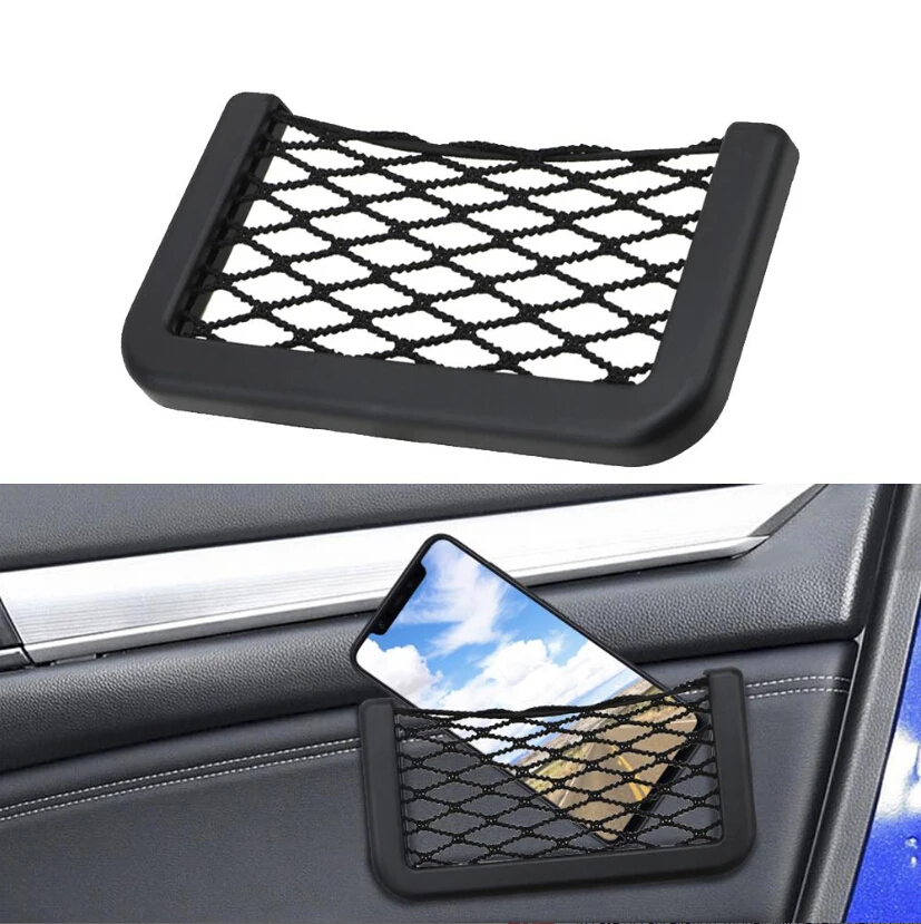 Автомобильная сетка для хранения сумки держатель телефона ford focus Hyundai solaris i35 i25 Mazda