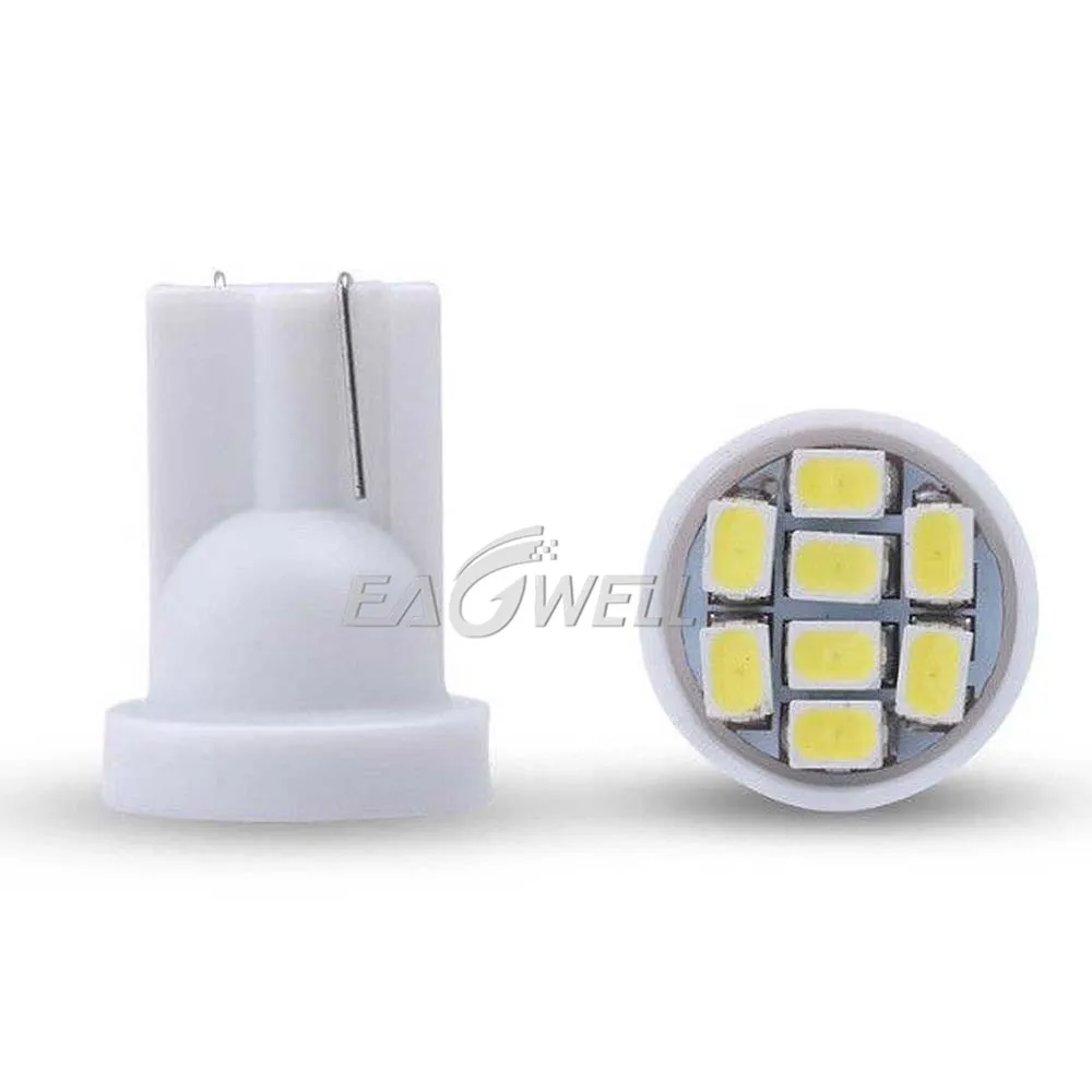 

100 pcs Promotion LED T10 8SMD 3014 8LEDs 8SMD Car Light 194 168 192 W5W Auto Wedge Lighting DC 12V Car interior Lights Cheap