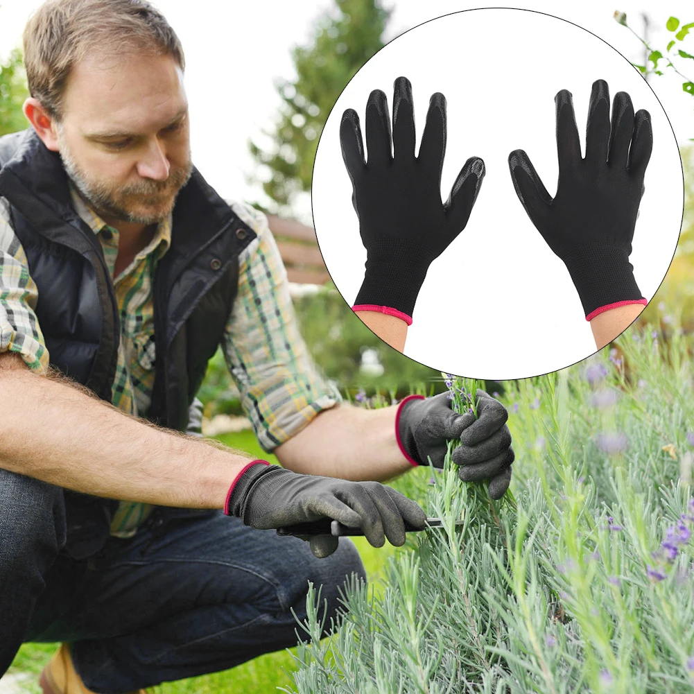 

Work Gloves Garden Gloves Convenient Durable 1Pairs Nylon + PU Coating Multi-Function House-Moving Courtyard Mittens Plant