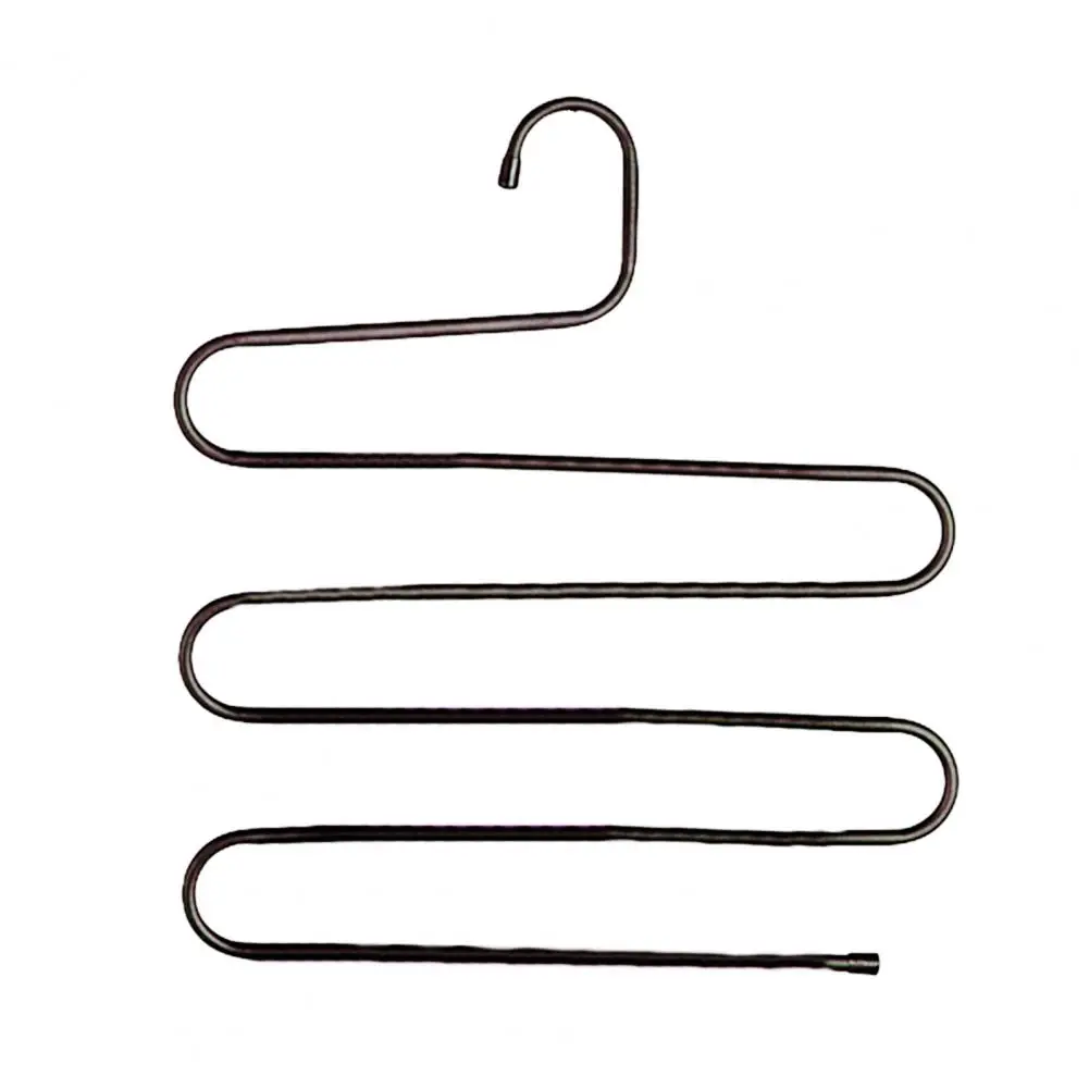 

Storage Rack Stainless Steel Multifunction Firm S-Type Layers Trouser Hanger for Closet Storage Rack