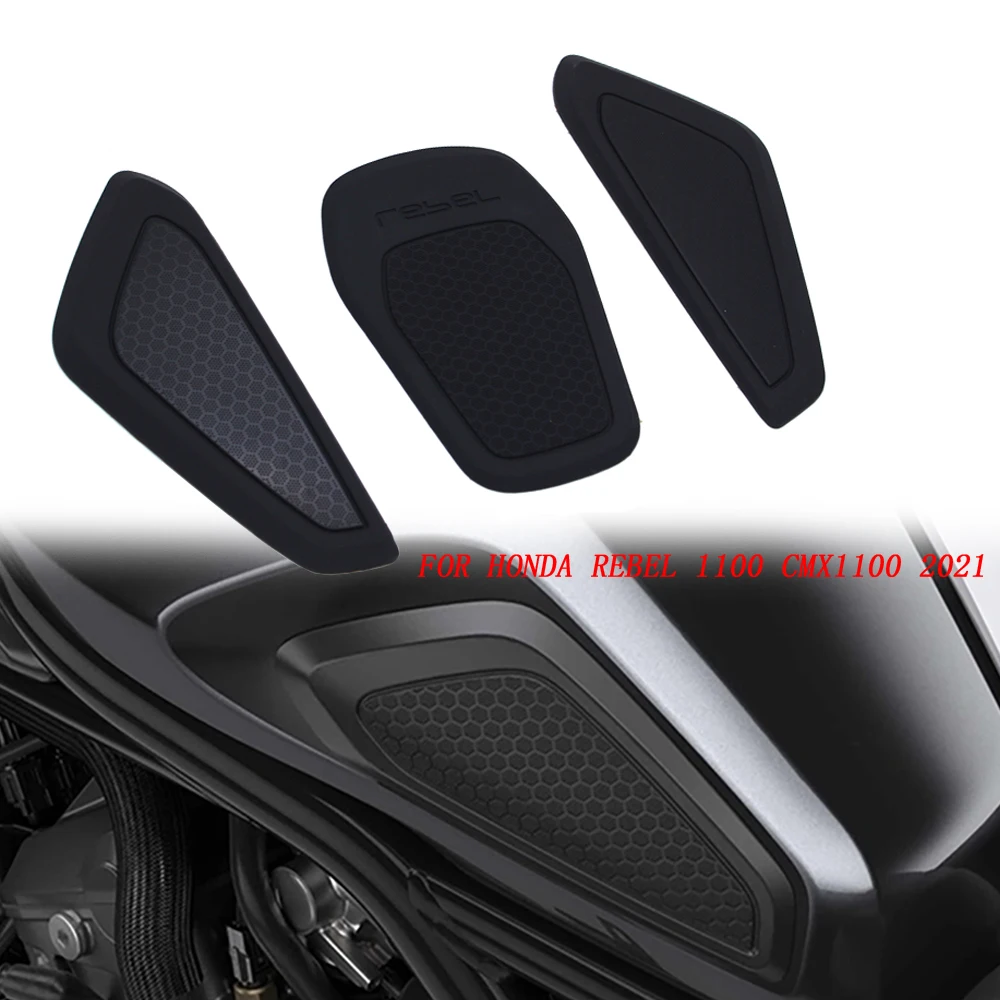 

Center Tank Pad Grips Fuel Protection For HONDA Rebel 1100 CMX1100 2021 Side tank Rubber Sticker Protector Sheath Knee Decal