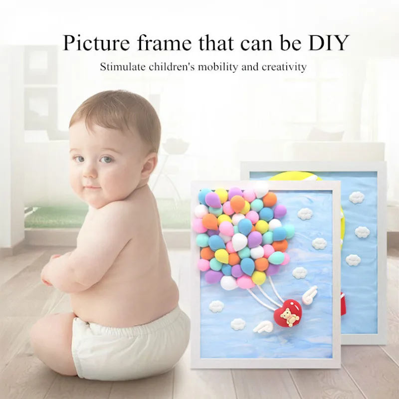 Новинка супер светильник набор глины сделай сам на воздухе фоторамка для детей