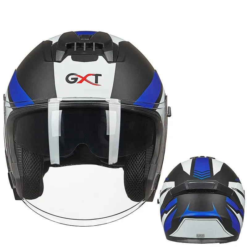 Мотоциклетный шлем защитное снаряжение двухобъективный полушлем для мужчин и