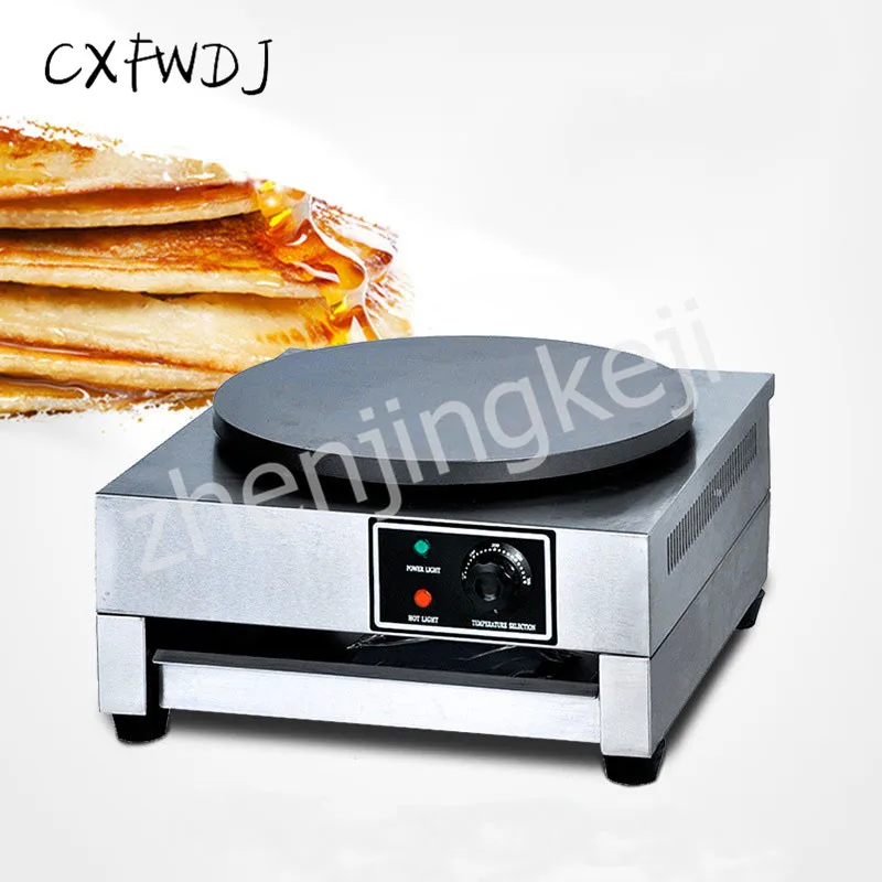 Электротермическая машина для приготовления Блинов сковорода для торта жарочная печь с одной головкой контроль температуры легко чистить коммерческий Сейф