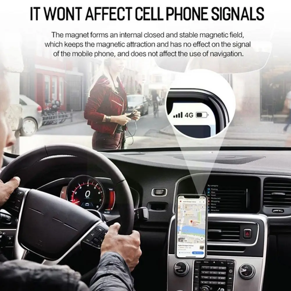 

Магнитный автомобильный держатель для телефона с креплением на вентиляционное отверстие, Магнитная подставка, магнитный кронштейн для Gps н...