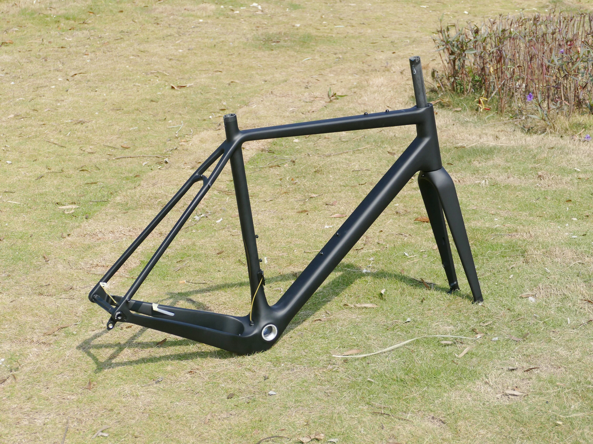 Полностью карбоновая Велосипедная вилка UD из матового гравия тормоз дисковый 52