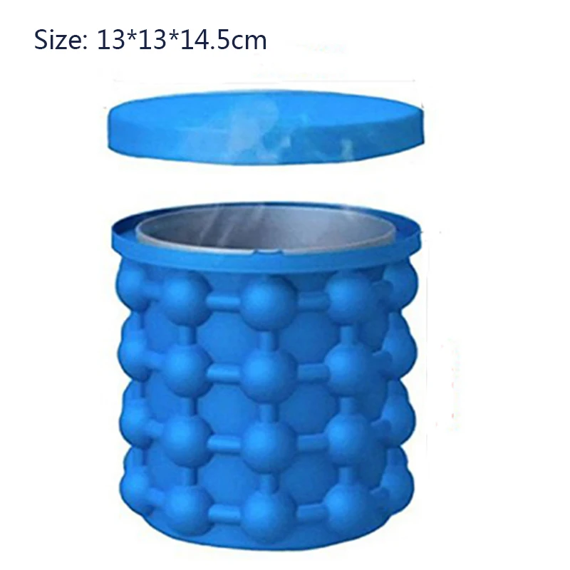 Силиконовая форма для льда портативное ведро экономящее пространство в шкафу