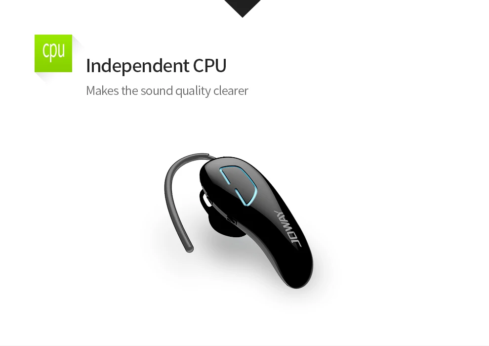 JOWAY H02 Беспроводная гарнитура Bluetooth с шумоподавлением, модные деловые bluetooth наушники, беспроводные для мобильного телефона