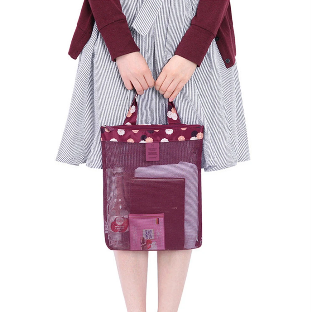 

Outdoor Sport Storage Bag Summer Swimming Beach Mesh Sundries Wash Handbag