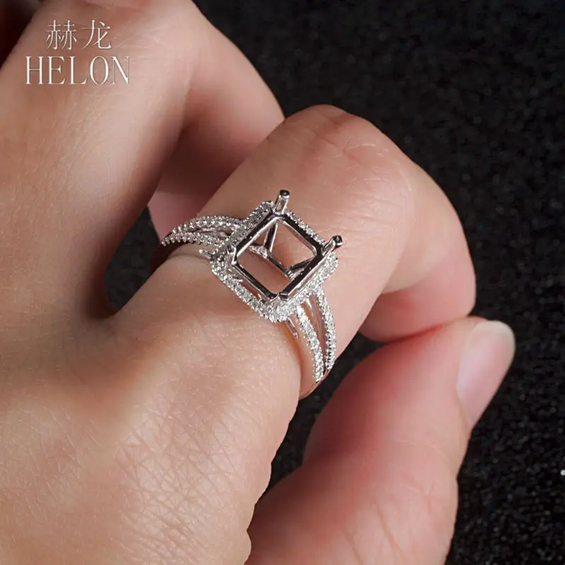 Женское кольцо с натуральными бриллиантами HELON белое золото 14 к 0 3ct ювелирное