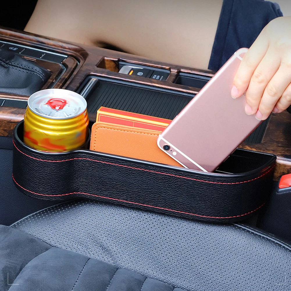 Ящик для хранения автомобильный Органайзер зазор на сиденье полиуретановый