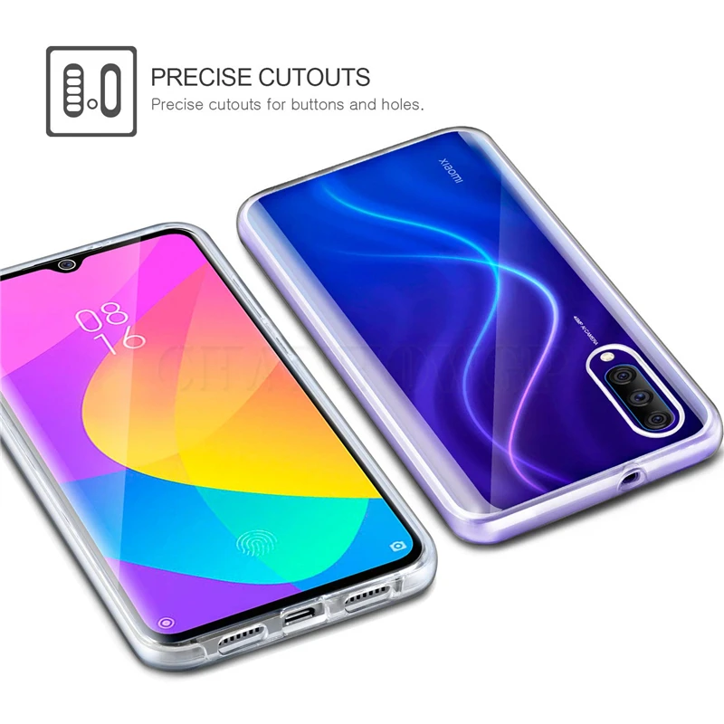 Двойной силиконовый чехол для Xiaomi Mi A3 Lite 9T Pro мягкие чехлы из ТПУ Redmi Note 7 6 K20 redmi 6a Go