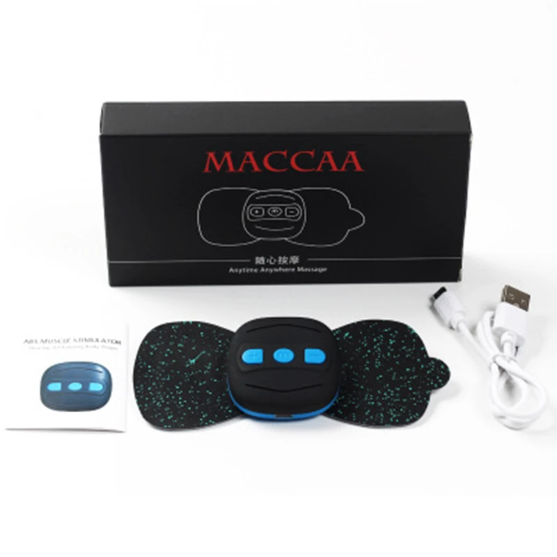 Электрический массажер для шеи портативный с наклейками плеч тела поясницы