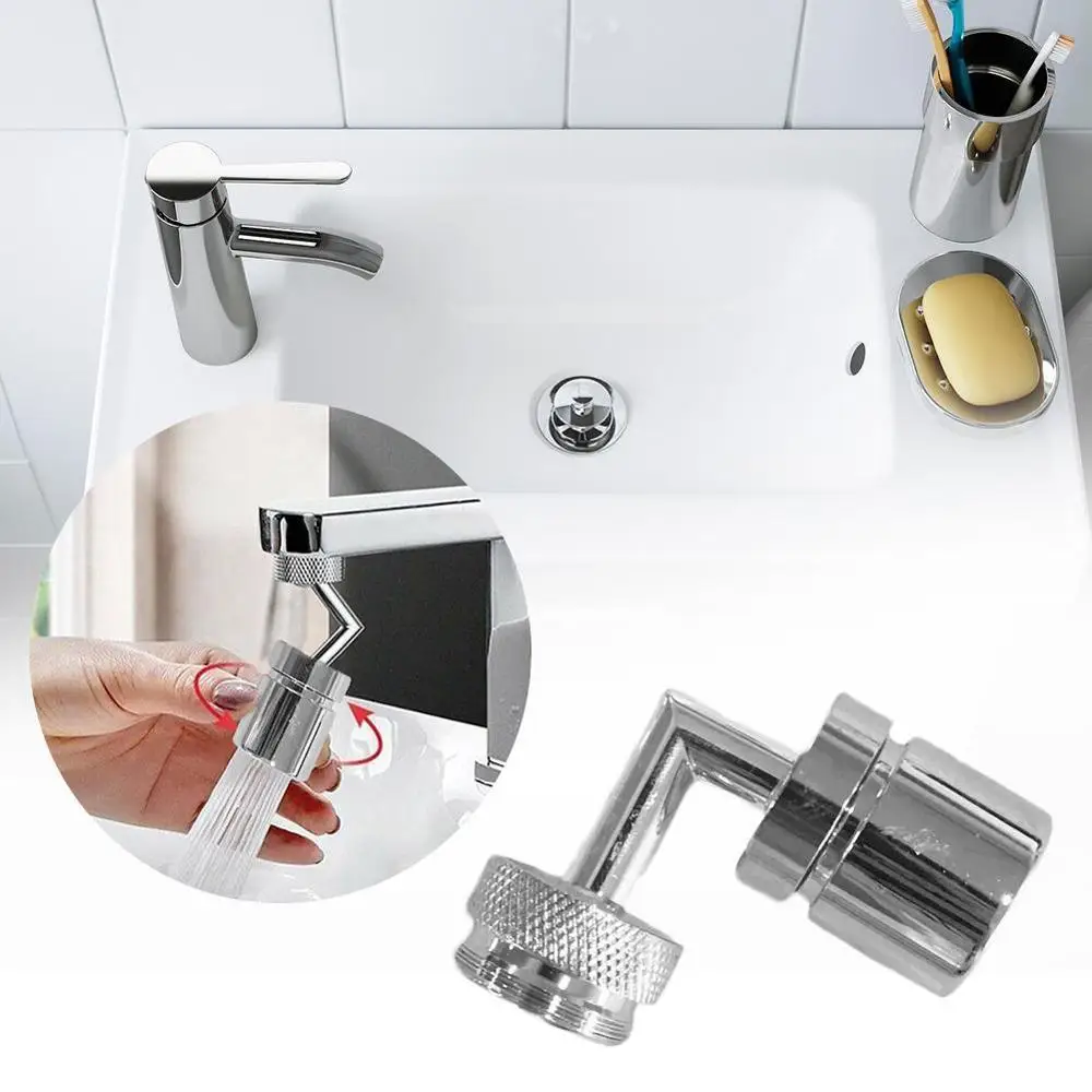 Универсальный фильтр для смесителя на 720 градусов распылитель против брызг воды