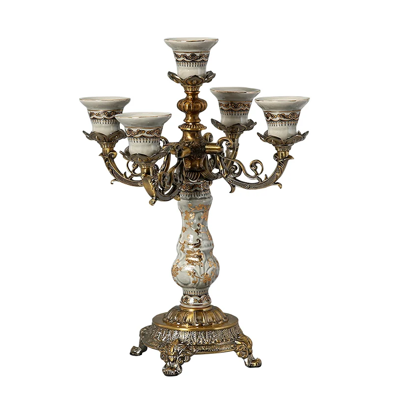 

Nordic Candle Holders Wedding Decorations Ceramic Candlestick Vintage Candle Holders Dining Table Decor Kandelaar Home Decor BC