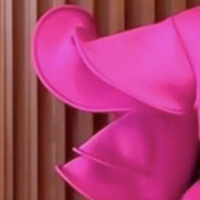 Женские платья размера плюс Falbaba 2019 розовые красные вечерние с оборками платье