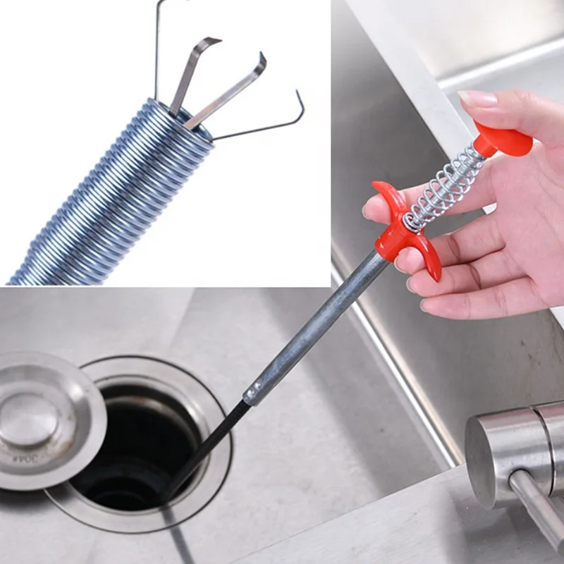 

Sewer Toilet Garbage Foreign Body Grab Hook Toilet Blockage Dredge Kitchen Floor Drain Tool