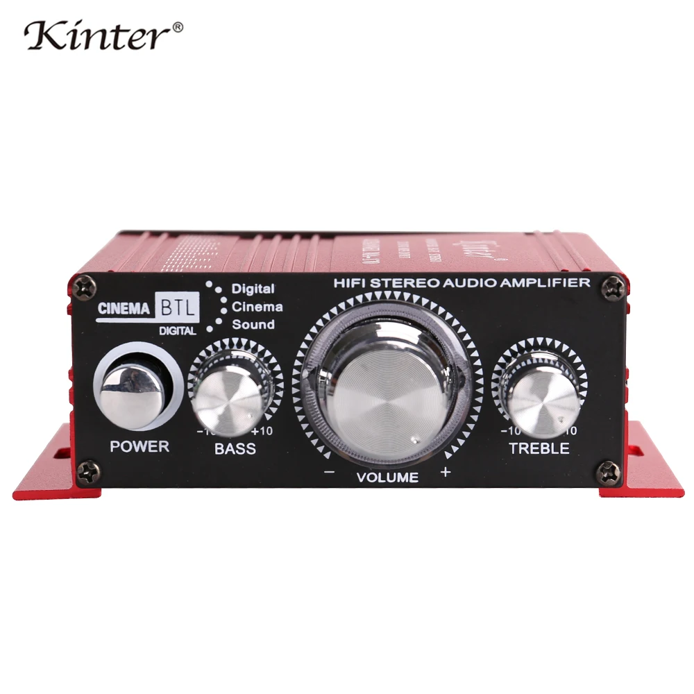 Усилитель стереозвука Kinter MA 170 Hi Fi Audio 2.0CH DC12V 20W DVD CD вход для мобильного телефона