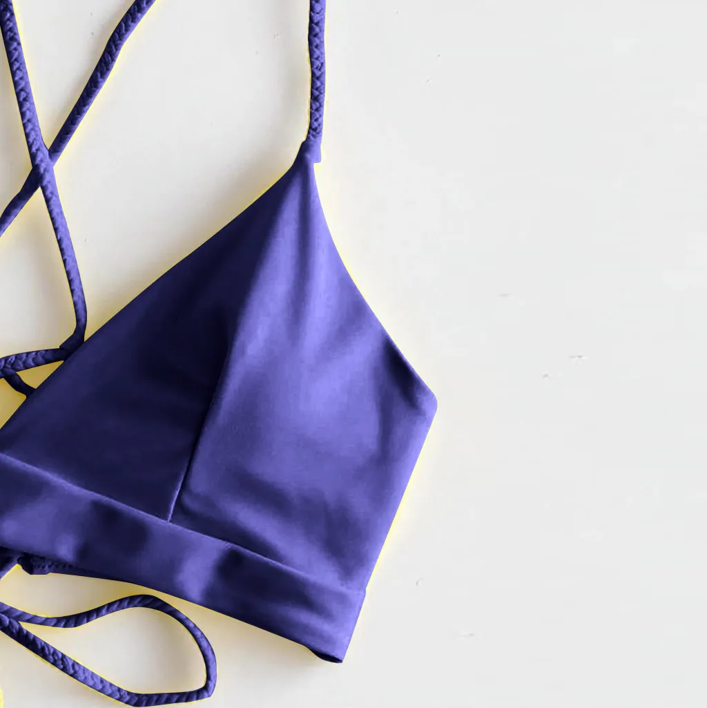 Женский купальник-бикини Kancoold комплект из трех предметов с принтом пляжная