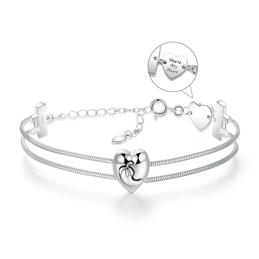 STEP FORWARD 925 Sterling Silver Charms Fit Original Double Chain Bracelet Beads DIY Jewelry Best Gift For Women Girls | Украшения и