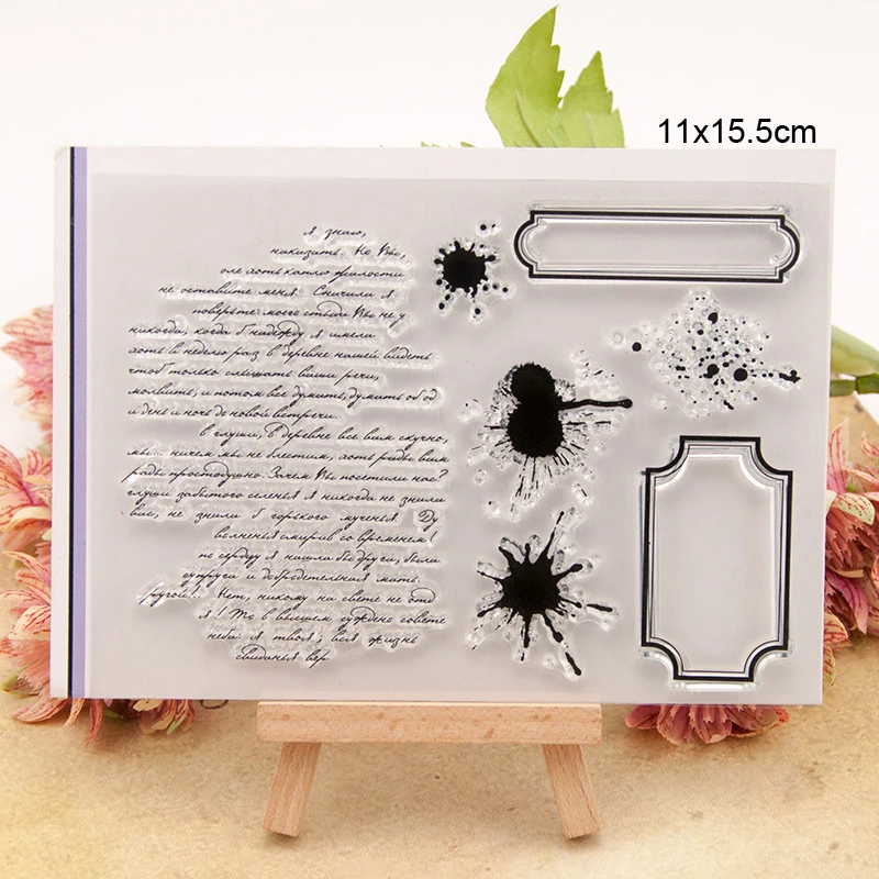 Antique text Clear Stamps New 2019 Scrapbooking Rubber Stamp Transparent Silicone Party card making stempel Paper Template | Дом и сад