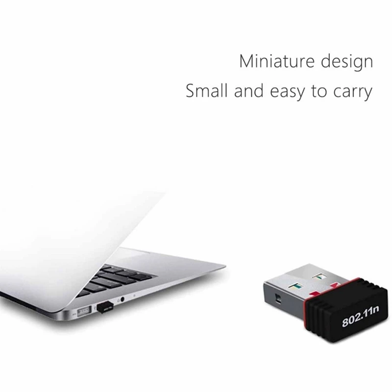 

1PCS Cheap!! Wireless Mini USB Wifi Adapter 802.11N 150Mbps USB2.0 Receiver Network Card For Desktop Laptop Windows