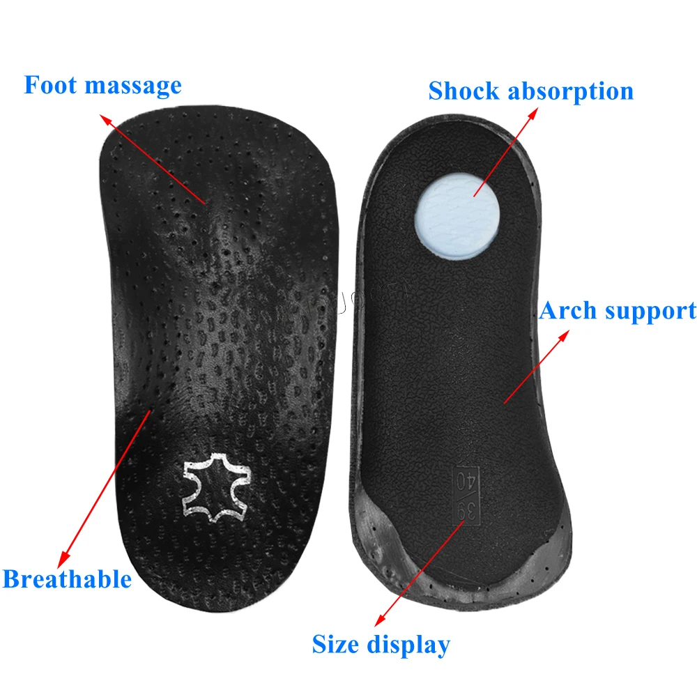 Стельки ортопедические на кожу 4 длины для мужчин и женщин | Обувь