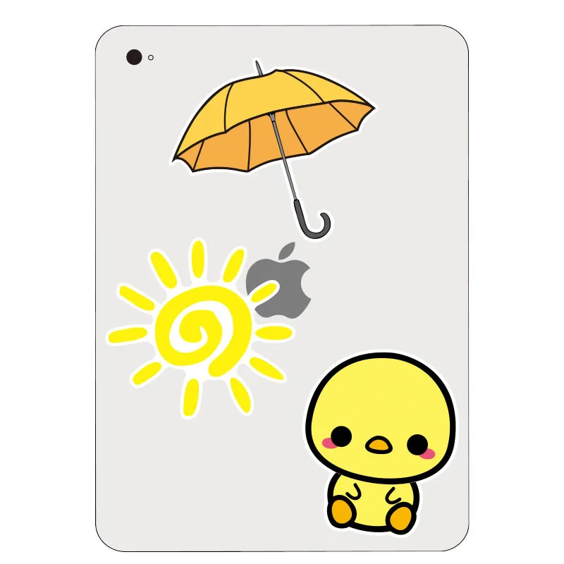 5 шт./компл. милые водонепроницаемые наклейки желтая утка из ПВХ|Наклейки для