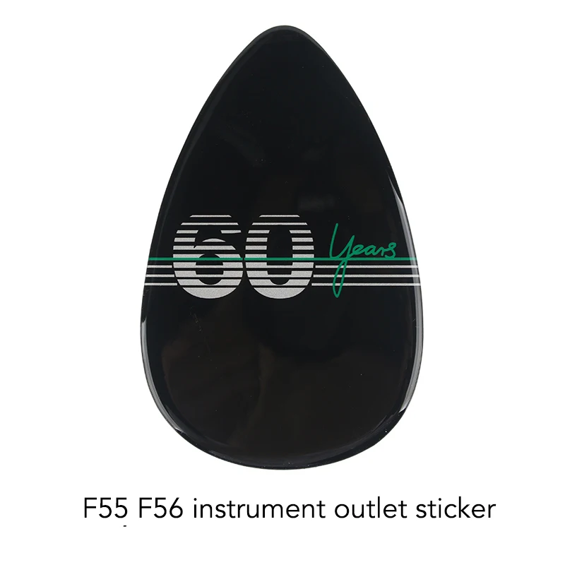 F55 F56 Outlet Автомобильный 60 годовщина эпоксидные наклейки на выходе ручная передача наклейка на интерьер для Mini Cooper S JCW F55 F56 аксессуары для хэтчбеков - Название цвета: F55 F56 Outlet