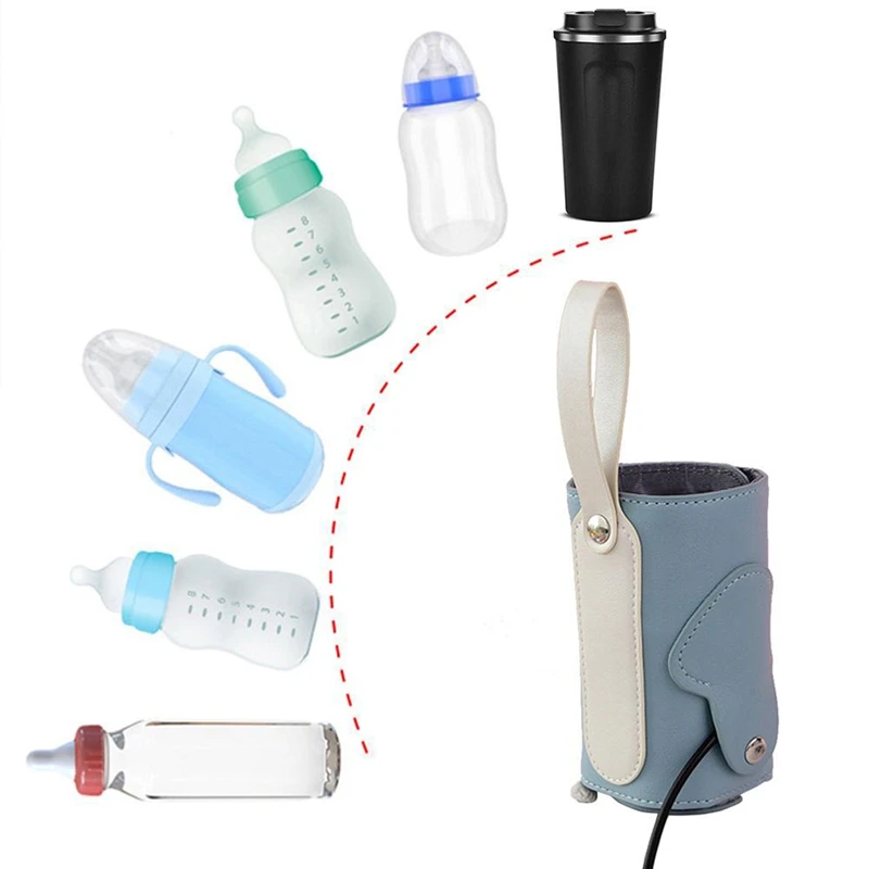 USB Baby Bottle Warmer Portable Heating Breast Milk Temp Control | Мать и ребенок