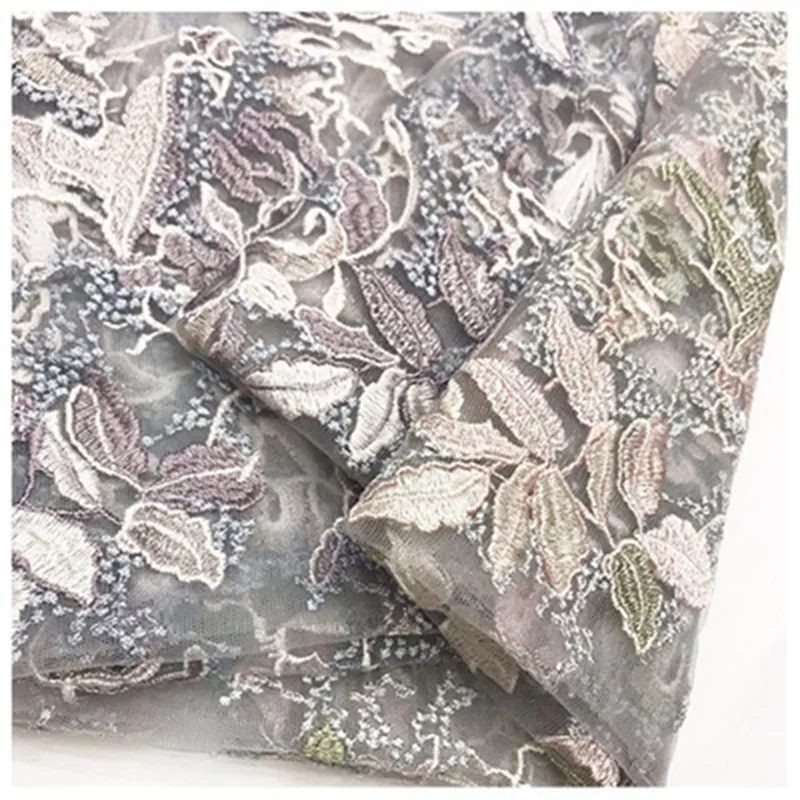 Новое Женское платье сетчатая ткань вышитая полноцветная полиэстер кружевная с