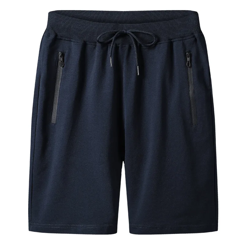 Летние однотонные шорты мужские повседневные хлопковые джоггеры черные