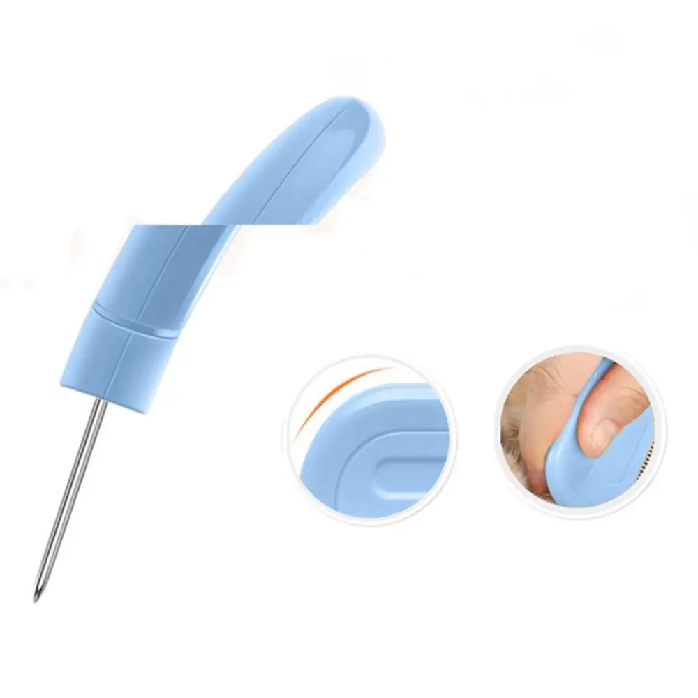 Расческа для кошек из нержавеющей стали с пластиковой ручкой защита от клещей и