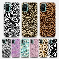 fashion sexy leopard grain clear phone case for xiaomi mi 11 10 10t note 10 mi 9 se mi 11t pro poco x2 m3 f3 x3 m4 soft silicon