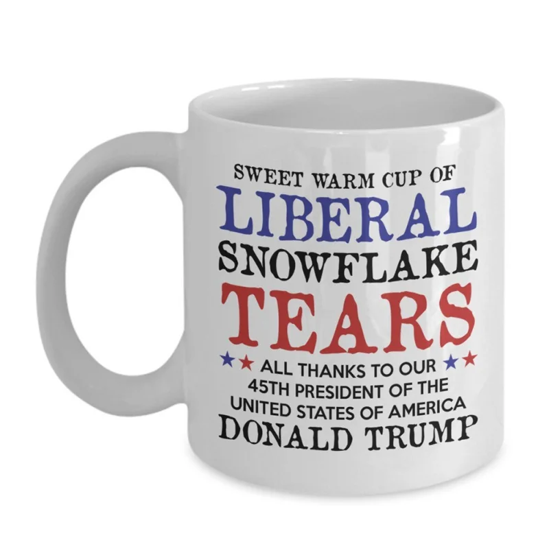 

MAGA Republican Conservative Red Handle Ceramic Coffee Mug Tea Cup Trump Coffee Mug Trump Pence Keep America Great!