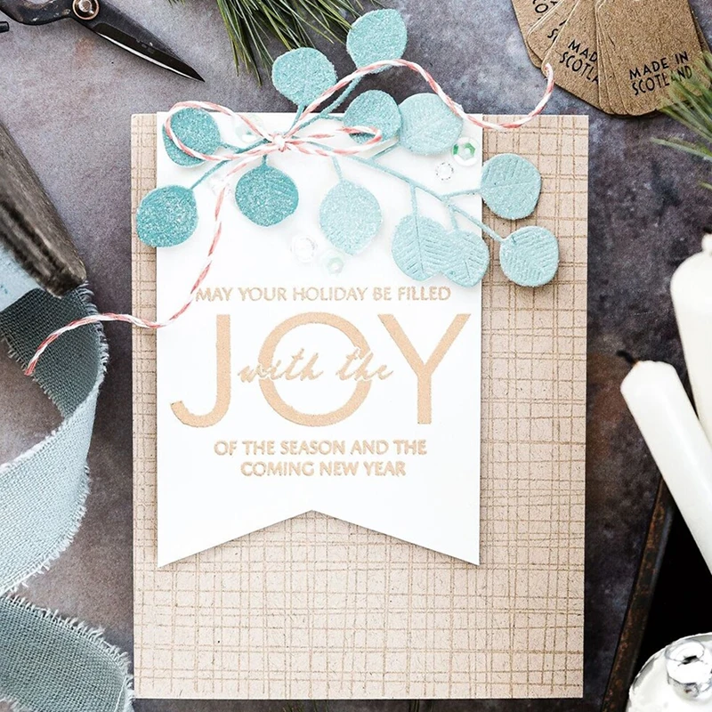 Новинка 2020 металлические пресс-формы для тиснения листьев и ветвей деревьев