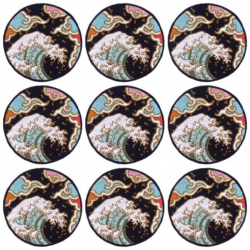 inho 10 sztuk kosmiczna gór łatka hurtownia DIY naprasowanki na naszywki odzież Punk Cartoon Dropship niestandardowa