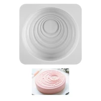 round ripple silicone mold mousse cake molds baking pan for cakes decorating moulds