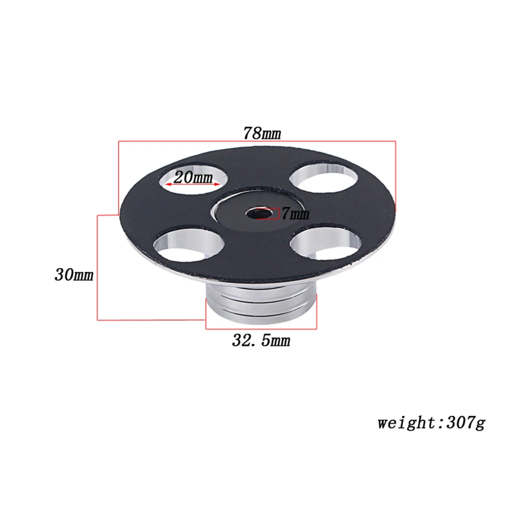 

LP Vinyl Turntables Metal Disc Stabilizer Stereo Record Player Weight Clamp Silver