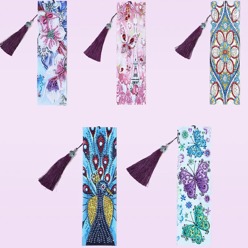 Алмазная живопись сделай сам креативная зеркальная кисточка закладки