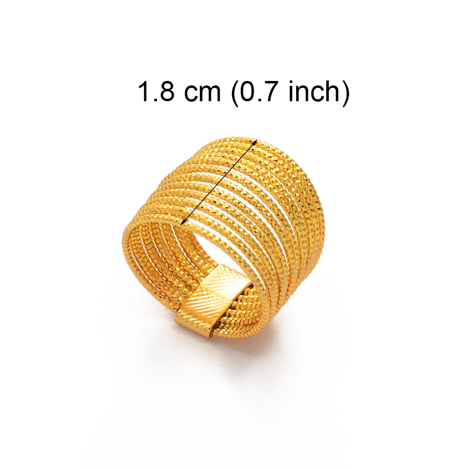 Anniyo Гавайское кольцо для женщин девушек золотой цвет африканский арабский палец