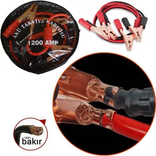 

Кабель для усиления аккумулятора 1200 а (сумка для переноски)