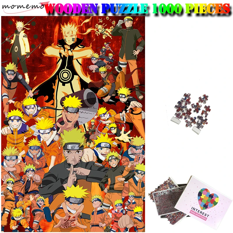 

MOMEMO Uzumaki 1000 Pieces Wooden Jigsaw Puzzle for Adult Customized Puzzle Wooden Puzzle Assembling Jigsaw Puzzles Toy for Kids