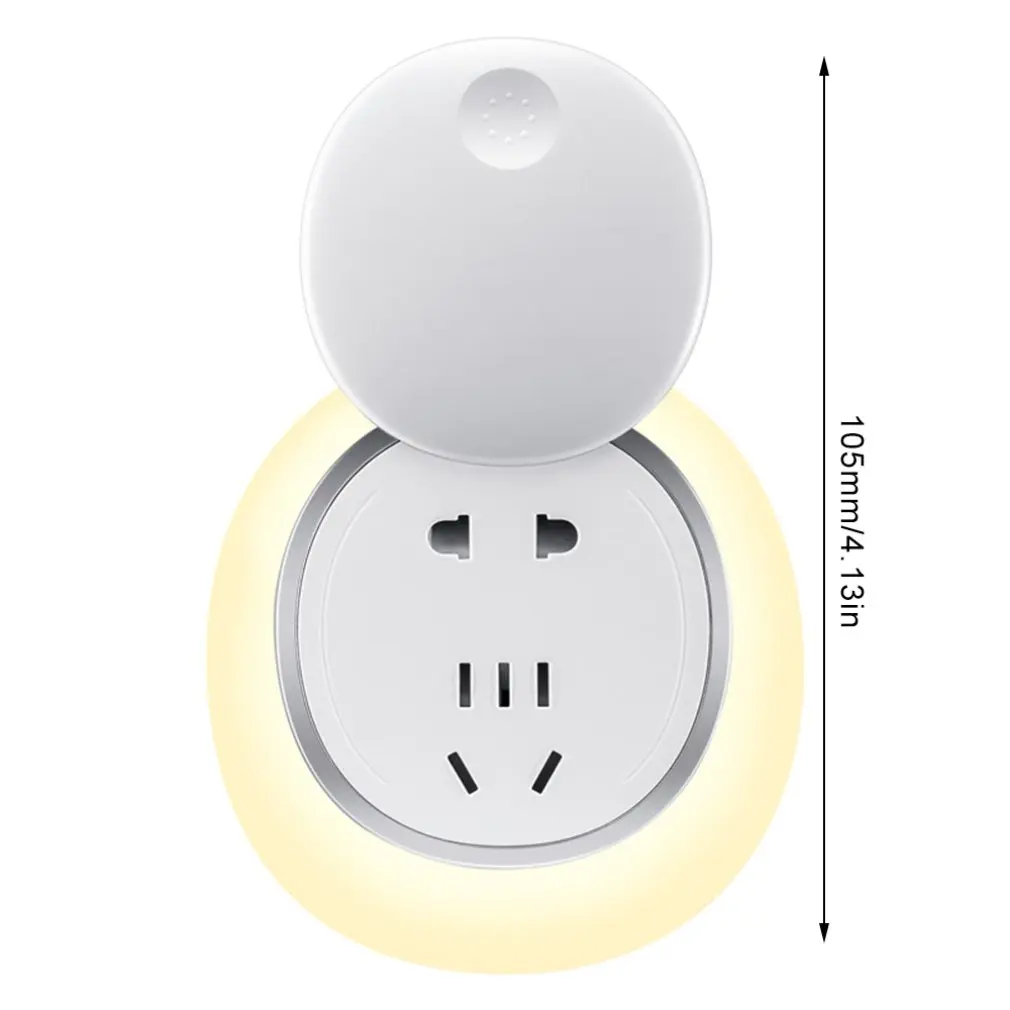 Remote Control Led Night Light Bedroom Bedside Automatic Induction Socket Plug Energy-Saving Belt Switch Wall Lamp Drop Shipping | Лампы и