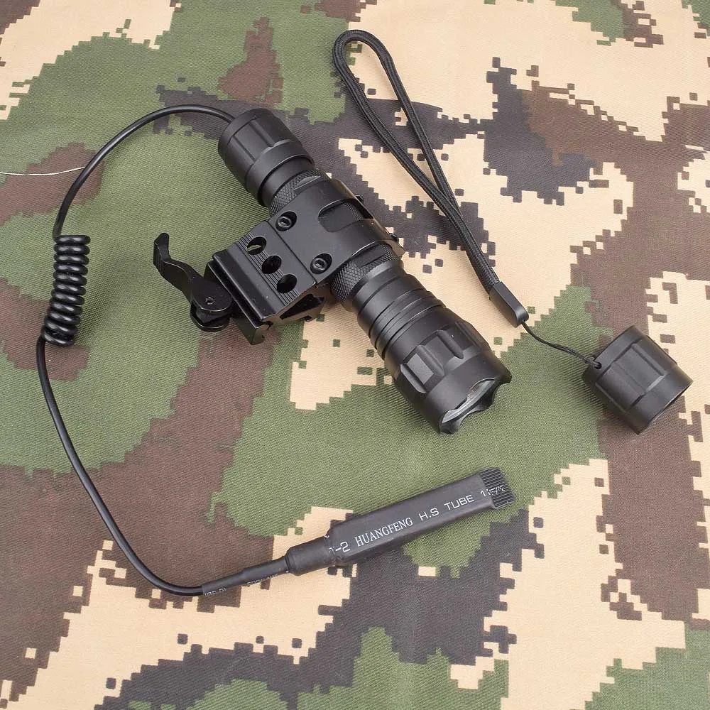 WIPSON 5000lm CREE XM L Q5 T6 светодиодный оружие светильник белый Охота вспышки + прицел Airsoft
