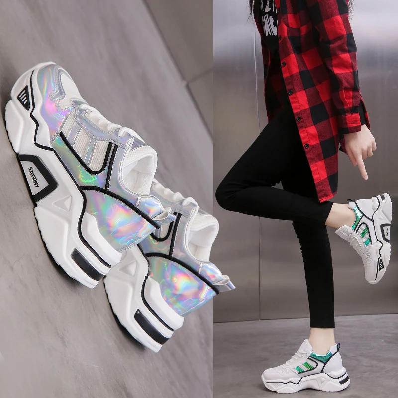 Уличная женская обувь для бега легкая дышащая кружевная кроссовки Нескользящая