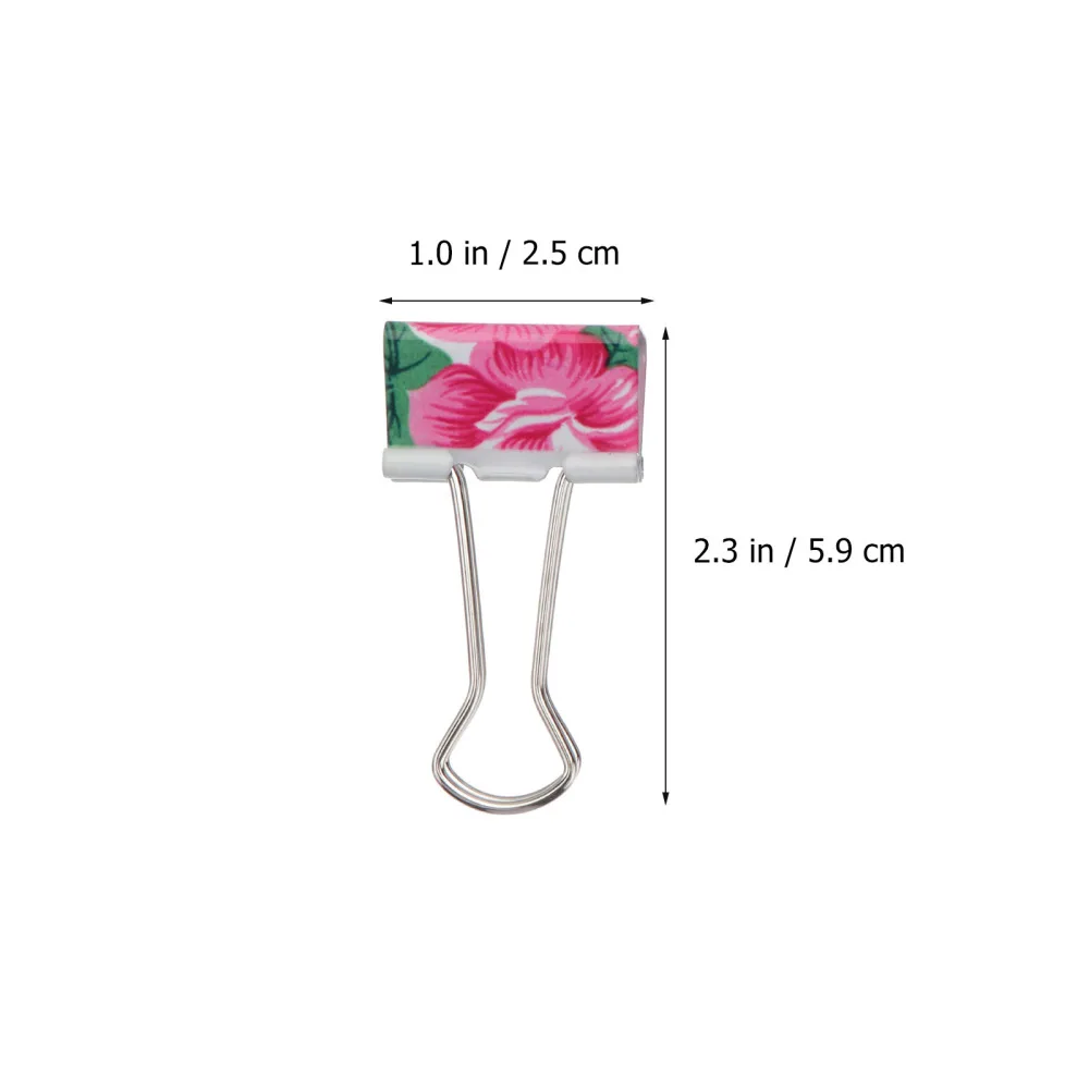 

24pcs Binder Clips 2.5cm File Paper Clip for Home School Office (Mixed Color)