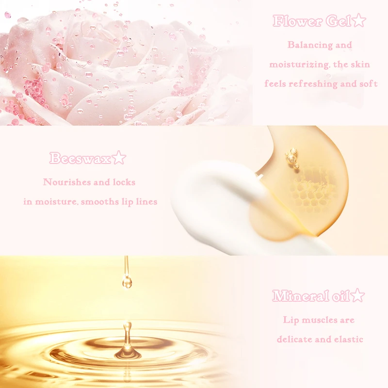 Бальзам для губ из шкуры ягненка сатина Температурное изменение пятки Желейная